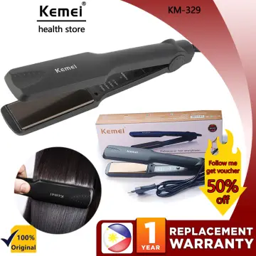 Wholesale New Hot Kemei Km329 Hair Straight Curling 2 in 1 Wide Plate  Titanium Flat Iron Hair Straightener From malibabacom