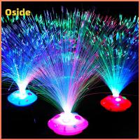 OSIDE โคมไฟเทียน โคมไฟกลางคืน ตกแต่งบ้าน หลากสี โคมไฟกลางคืน ตกแต่งคริสต์มาส ไฟ LED ไฟเบอร์ออปติก