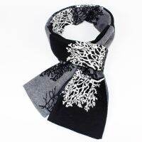 2020 Winter Design Christmas Tree Men 39;s Cashmere Scarf Luxury Brand High Quality Warm Neckerchief Silk Wool Scarves Men