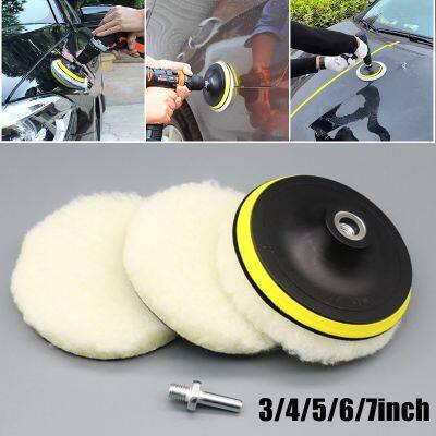 5PCS 3/4/5/6/7 inch Polishing Kit Polishing Pad Car Waxing Sponge Disk Wool Wheel Auto Paint Care Polisher Pads Car Gadget