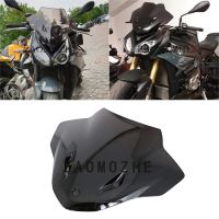 Motorcycle Double Bubble Windshield WindScreen Screen For BMW S1000R 2014 2015 2016 2017 2018 S 1000R 1000 R Black Iridium 17 18