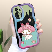 เคสโทรศัพท์มือถือปลอกสำหรับ Samsung กาแล็คซี่ A24 A30S A23 A50 A50S น่ารักเมโลดี้เนื้อครีมขอบลอนเคสโทรศัพท์เคสซิลิโคนแบบนิ่ม