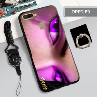 เคสนิ่มสำหรับ F9 OPPO/F9 Pro/A7X เคสโทรศัพท์คลุมทั้งหมด2022รูปแบบใหม่ป้องกันการตกหล่นป้องกันการขีดข่วนฝามีที่ถือวงแหวนโทรศัพท์และเชือก