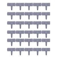 30Pcs Garden Fence Edging Cobbled Stone Effect DIY Plastic Lawn Edging Interlock Flower Bed Plant Border Decorative