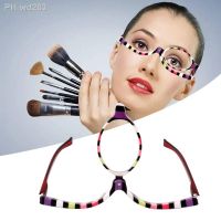 Portable Magnifying Glasses Rotating Makeup Reading Glasses Folding Eyeglasses Vision Care 1.50 4.0 Diopter Cosmetic Glasses