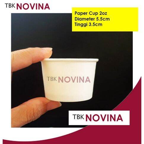 [50PCS] Paper Cup 2oz Tebal Gelas SAJA Gelas Kertas Ice Cream MINI ...
