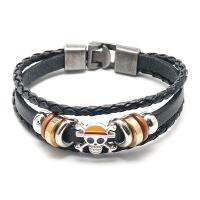 【hot】✔♈  New Classic Japan Anime peripheral Beads Multilayer Leather Punk Wrap Wristband Accessorie