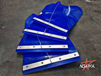 บังโคลนรถยนต์ สีน้ำเงิน  Blue Mud Flaps แนวออฟโรด แนวแรลลี่.