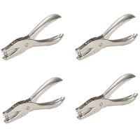 4Pcs Metal Piercing Pliers Single-Hole Boxed Hole Punch with a Diameter of 6Mm