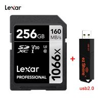 Lexar SD Card 1066X Original up to 160 MB/s 64GB 128GB 256GB SDXC UHS-I U3 V30 Flash Memory Card For 3D 4K Digital Camera