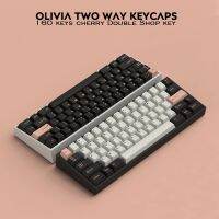 【ที่ครอบกุญแจเท่านั้น】กุญแจ160คีย์ GMK Olivia หมวกแก๊ปกุญแจ Dark Olivia Keycaps PBT ตัวครอบปุ่มคีย์บอร์ดยิงคู่สำหรับ Filco เชอร์รี่ Ducky คีย์บอร์ดเล่นเกมกลไก