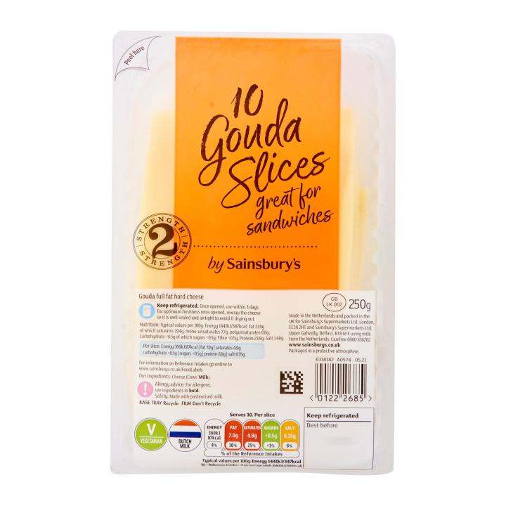 Sainsbury's Gouda Cheese Slices 250G Lazada Singapore