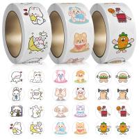 1inch Cute Cartoon Animal Stickers for Kids Reward Stationery Sticker Birthday Party Gift Packaging Decor Envelope Sealing Label Stickers Labels