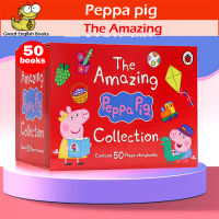 (In Stock) พร้อมส่ง Peppa Pig Collection 50 Books The Amazing หนังสือภาษาอังกฤษ by GreatEnglishBooks