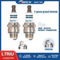 ZZOOI Candle BMR7A/BM7A Spark Plug Replacement Torch Brand Iridium Bujia U-Groove L7RIU Small Engine 2-8PCS