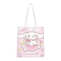 ถุงผ้าฝ้ายชอปปิ้งถุง Tas Jinjing Kanvas Cinnamoroll,กระเป๋าชายหาด,Kado Ulang Tahun | ถุงช้อปปิ้งนำมาใช้ใหม่ในครัว,กระเป๋าหนังสือ