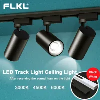 COB Track Lighting Ceiling Led Track Light Spotlights Wall Rail Spot Lights Power 20/30/40W Clothing Shop Market Home Lamp 220V