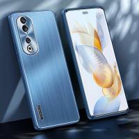 กรอบอลูมิเนียมขัดสำหรับ Huawei Honor 90 80 70 60 50 Pro เคสโทรศัพท์กรอบแข็งกันแรงกระแทกเคสโทรศัพท์มือถือขอบซิลิโคนโลหะ