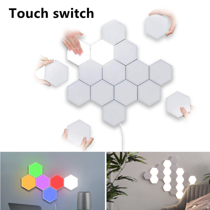 led-hexagonal-wall-lamp-quantum-light-touch-sensor-night-light-diy-led-honeycomb-lamp-magnetic-light-colorful-led-modular-lamp