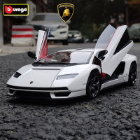 Bburago 1:24 Lamborghini Countach LPI800-4ล้อแม็กรถสปอร์ตรุ่น D Iecast โลหะรถแข่งรุ่นจำลองคอลเลกชันเด็กของขวัญ