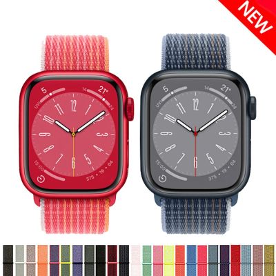 Strap For Apple Watch Band 45mm 41mm 44mm 40mm 49mm 42mm 38mm 45 mm Nylon Bracelet Correa iwatch Series 7 se 6 5 3 Ultra 8 Band Straps