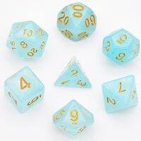 Poludie 7ชิ้น/เซ็ตสีม่วงหมุนวนชุดลูกเต๋า D4 ~ D20ลูกเต๋าหลายหน้า Dnd สำหรับ Warhammer เกมดันเจี้ยนส์แอนด์ดรากอนส์การเล่นบทบาทเกมกระดาน Rpg