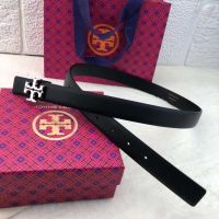 2023 new Tory Burch Double-sided imported first layer cowhide 25mm width fashion belt