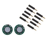 2Pcs 1/4W 0.25W 8Ohm 27Mm Round External Magnet Speaker Speaker &amp; 1Pcs High Quality Rubber Earphone Adapter Convert OMTP To CTIa or CTIa To OMTP 3.5Mm