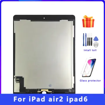 IPARTSEXPERT Original LCD For iPad Air 2 A1567 A1566 LCD Touch Screen  Digitizer LCD Display Assembly Replacement For iPad 6 LCD