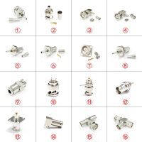 1pc BNC Male Plug Female Jack RF Coax Connector for RG316/RG58 Cable PCB Solder Adapter Flange Straight Right Angle T Type New