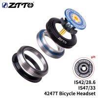 ZTTO 4247T MTB Road Bike Headset 42mm 47mm CNC 1 1/8"-1 1/4"Tapered Tube fork IS42 47 Integrated Angular Contact Bearing Medicine  First Aid Storage