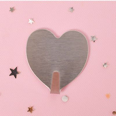Creative Strong Paste Adhesive Heart No After Trace Heart-shaped Hook Cute