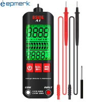 [electronicshop]BSIDE A1 Mini Multimeter LCD Digital Tester เครื่องตรวจจับแรงดันไฟฟ้า2000นับ Dc/ac แรงดันไฟฟ้าความถี่ความต้านทาน NCV ความต่อเนื่อง Live Wire Neutral Wire ตรวจสอบ True RMS Meter