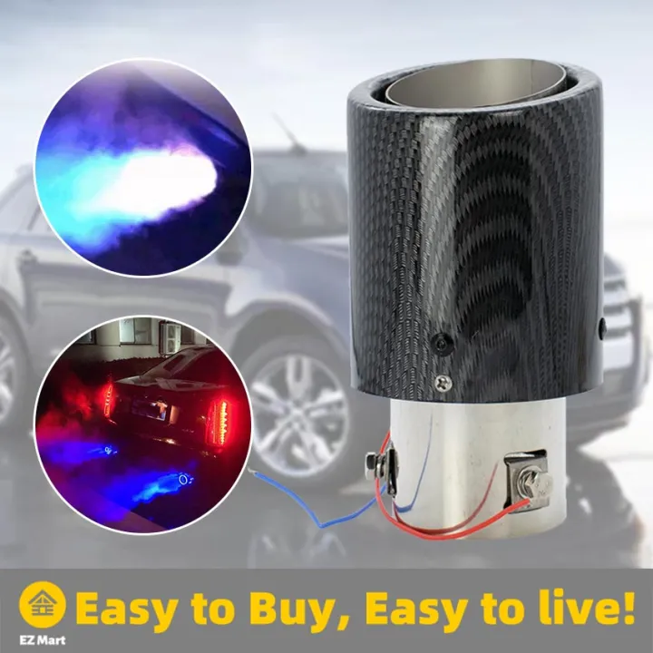 Universal Inlet Carbon Fiber Color Auto Car Exhaust Muffler Pipe Tip