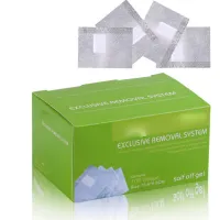 100 ชิ้น/ถุง Professional อลูมิเนียมฟอยล์เจล Nail Art Remover Removal Soak Off Wraps