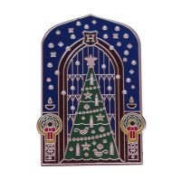 HP Stained Glass Magic Window and Christmas Tree Mashup Brooch Magic World Badge