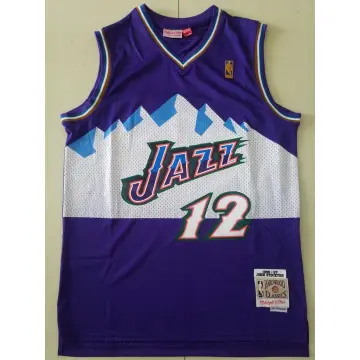 Utah Jazz John Stockton Mitchell Ness 1996-97 Hardwood Classic Purple NBA  Jersey