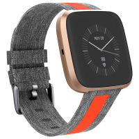 Tali Jam Kanvas สำหรับ Fitbit Versa 2/Versa/Versa Lite