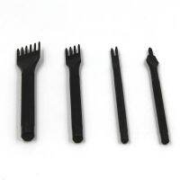 DIY Leather Tools Japanese Style Non-slip Black Diamond Cut 4mm Spacing Hand-stitched Leather Punching Tool Set