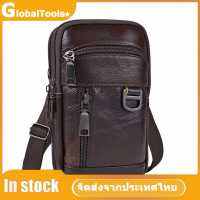 Waist Fanny Pack Men Cowhide Leather Shoulder Crossbody Belt Cell Phone Pouch