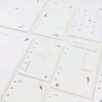 【hot】✾  45 Sheets Kawaii A5 A6  A7 Loose Notebook Paper Refill Binder Inner Pages Monthly Weekly Planner Agenda