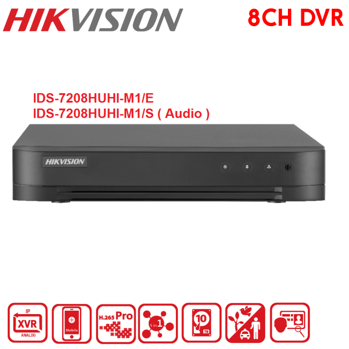 5MP Hikvision 8 Channel DVR - Hikvision IDS-7208HUHI-M1/E / Hikvision ...