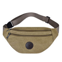 Running Climbing Waist Bag Casual Functional Money Phone Pouch Belt Bag Canvas Hip Bag Fanny Pack Banana bag