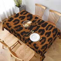 Leopard Tablecloth Animal Skin Print Garden Polyester Table Cover Kawaii Wholesale Decoration Custom Table Cloth