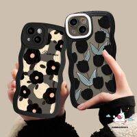 [Great. Cell phone case]  A17K A16 Oppo A17 A57 A95 A5s A15 A96 A54 A74 A3s A16s A16K A55 A12 A77s A5 A9 A77 A7 A53 A52 Reno 8 7 A78 A76 6 A58ดอกทิวลิปย้อนยุคเคสขอบลอนใสแบบนิ่ม