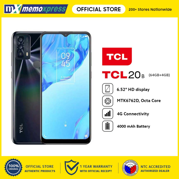 TCL 20B 4G Smartphone 64GB+4GB - Memoxpress | Lazada PH