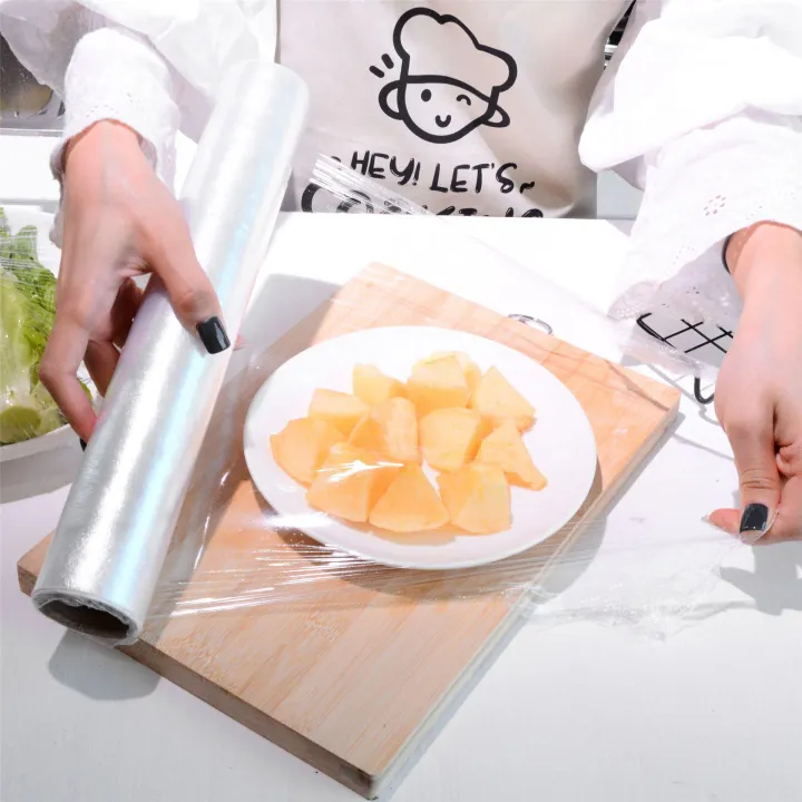 ROLL CLING FILM CLEAR PLASTIC SEALER FRUITS VEGETABLES FRESHKEEPING