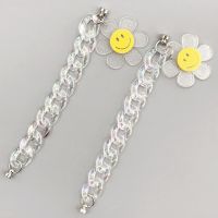 [COD] Yi Lian new acrylic flower chain diy mobile phone shell accessories sun face bracelet