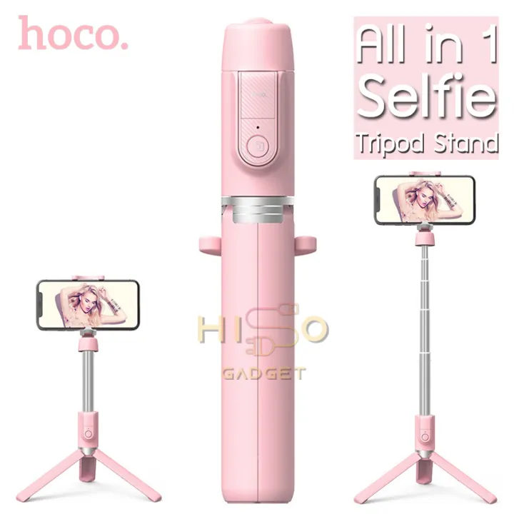 Hoco K11 ไม้เซลฟี่บลูทูธ พร้อมขาตั้ง และปุ่มชัตเตอร์ Wireless tripod ...