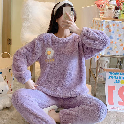 Winter Pyjamas Women Animal Panda Rabbit Pajamas Set Flannel Warm Sleepwear Homewear Mujer Pijama Anime Costume Clothes Set
